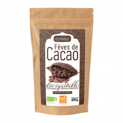 Fèves de cacao entières bio - 400g
