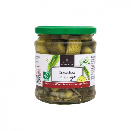 Cornichons au vinaigre bio - 37cl