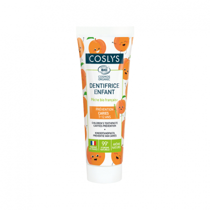 Dentifrice enfant à la pêche bio française - 50ml