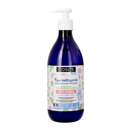 Eau nettoyante bébé à l'amande douce et pimprenelle bio - 500ml