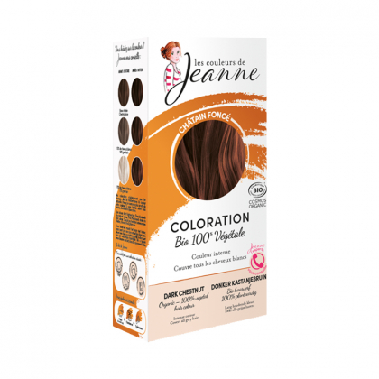 Coloration végétale bio - Châtain foncé - 2x50g
