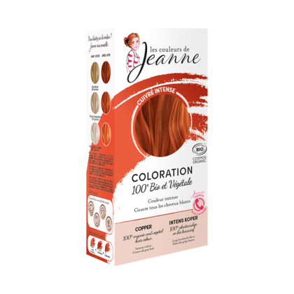 Coloration végétale bio - Cuivré intense - 2x50g