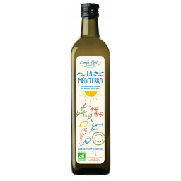 La Méditerra - Mélange d'huile de tournesol, d'olive et sésame toasté bio - 1L
