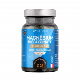 Magnésium bisglycinate et vitamine B6 - 90 gélules