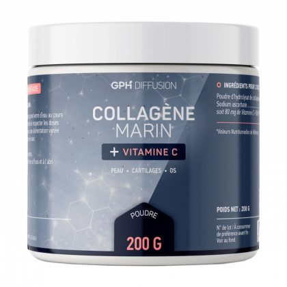 Collagène marin et vitamine C en poudre - 200g