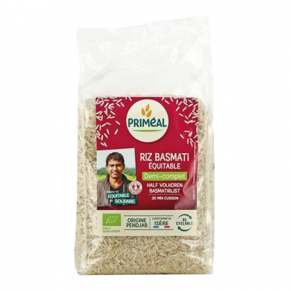 Riz basmati demi complet bio et équitable - 1kg