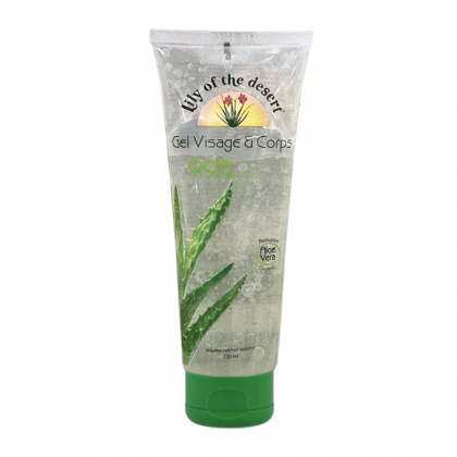 Gel d'aloe vera bio à l'eau de rose - 125ml