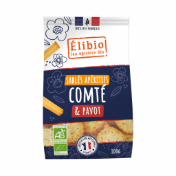 Sablés bio au comté et pavot - 100g