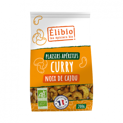 Noix de cajou bio toastées au curry - 200g