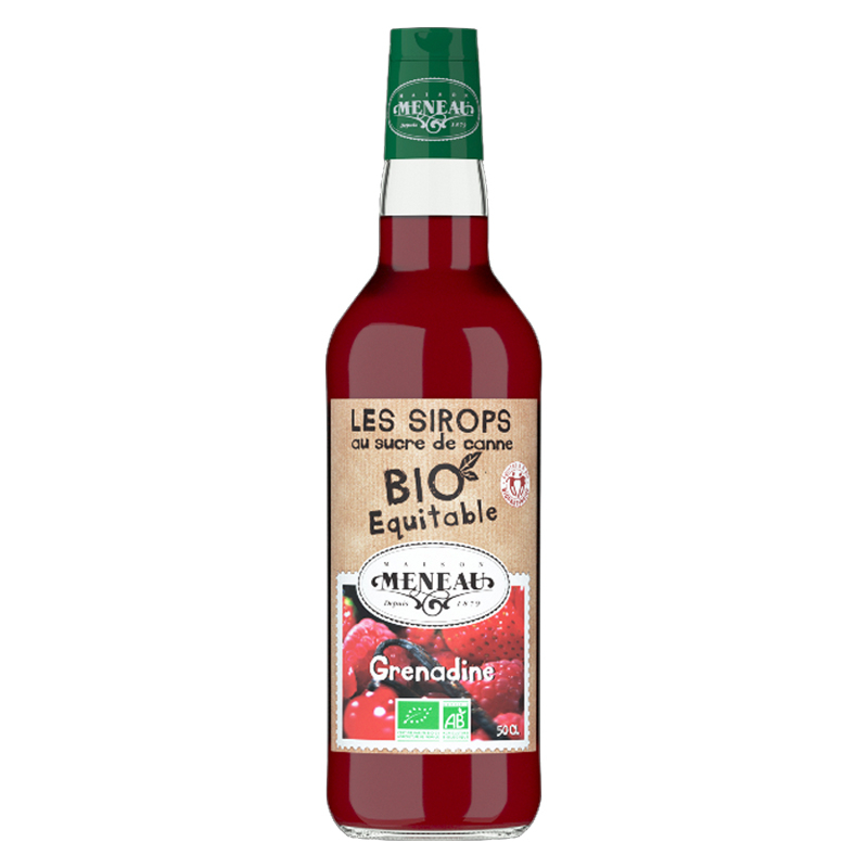 Sirop de canne à la grenadine bio - 50cl