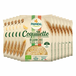 Coquillettes blanches bio origine Italie - Lot de 12x500g