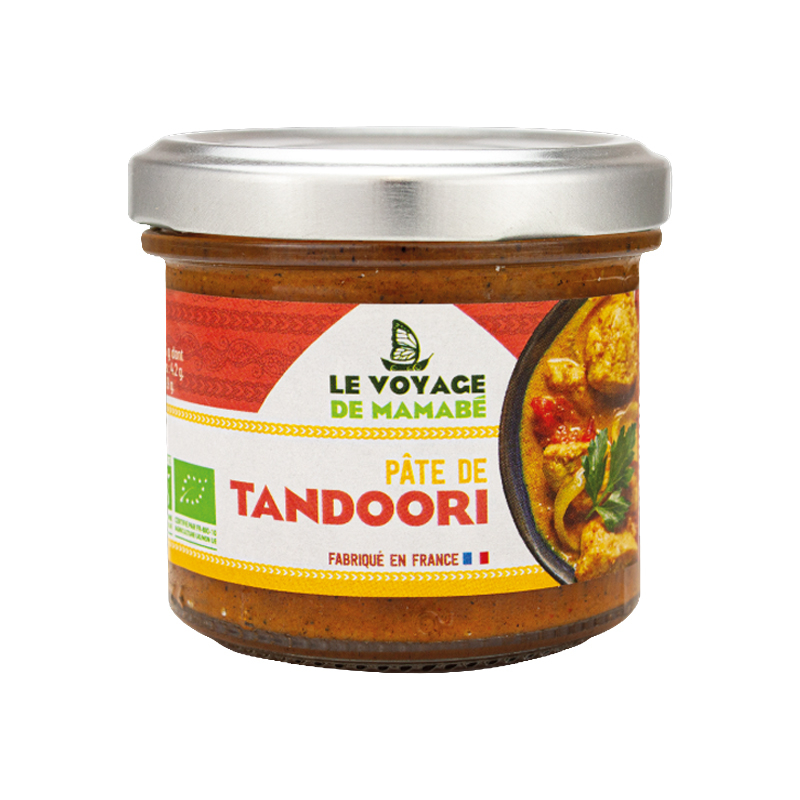 Pâte de tandoori, curry rouge doux indien bio - 105g
