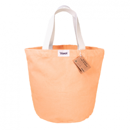 Sac cabas en fibres 100% bio - City orange pêche
