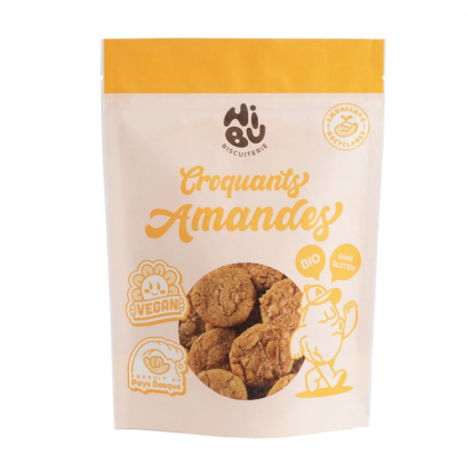 Croquants aux amandes bio, vegan et sans gluten - 120g