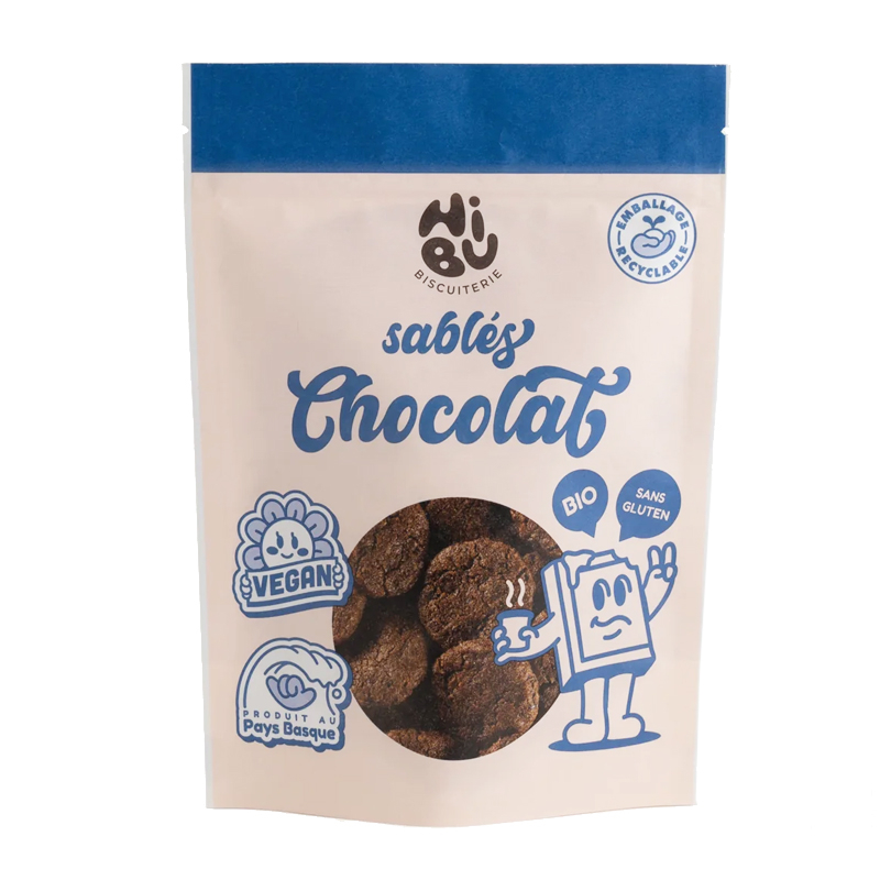 Sablés au chocolat bio, vegan et sans gluten - 120g