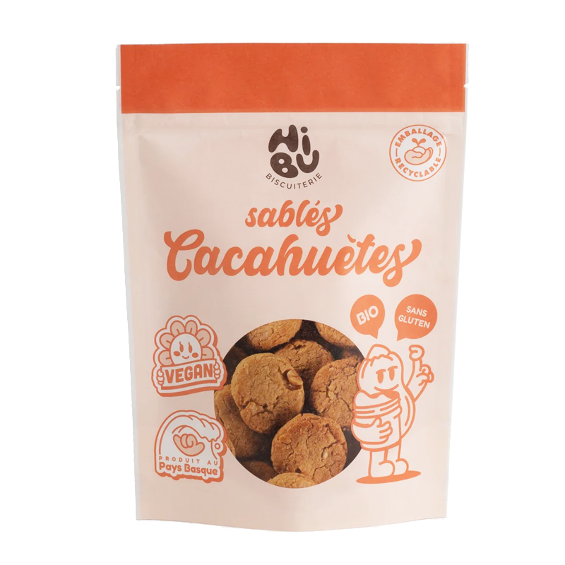 Sablés aux cacahuètes bio, vegan et sans gluten - 120g