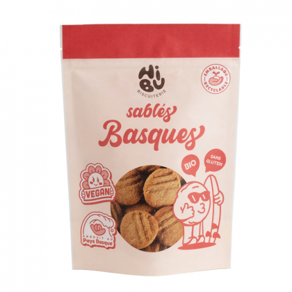 Sablés basque bio, vegan et sans gluten - 120g
