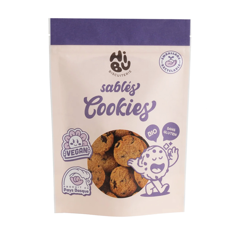 Sablés cookies bio, vegan et sans gluten - 120g