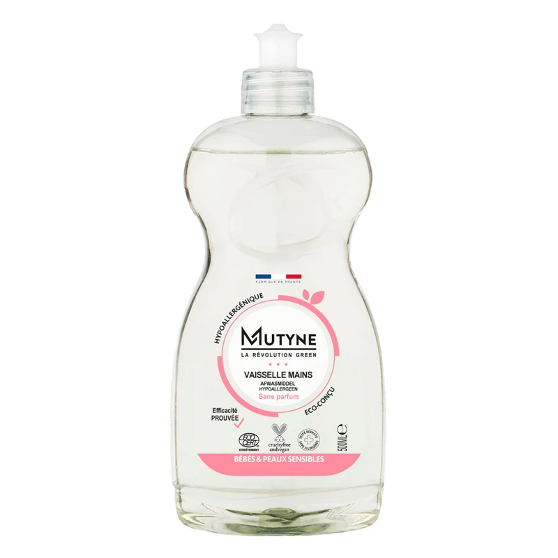 Liquide vaisselle main hypoallergénique - Bébé et peaux sensibles - 500ml