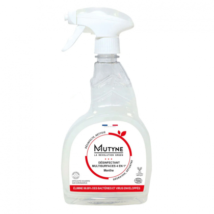 Spray désinfectant multisurfaces 4 en 1 - Menthe - 750ml
