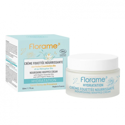 Crème fouettée nourrissante au nénuphar bio - 50ml