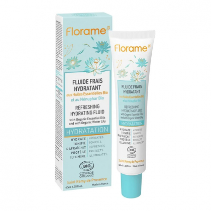 Fluide frais hydratant au nénuphar bio - 40ml