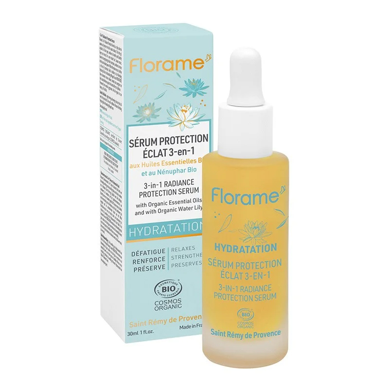 Sérum protection et éclat 3 en 1 au nénuphar bio - 50ml
