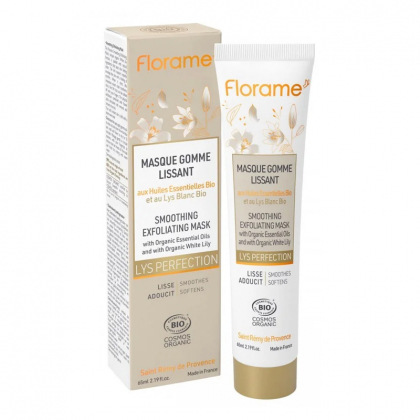 Masque gomme lissant au lys blanc bio - 65ml