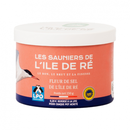 Fleur de sel de l'île de Ré bio IGP - Pot de 150g