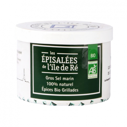 Gros sel aux épices bio pour grillades - Pot de 150g