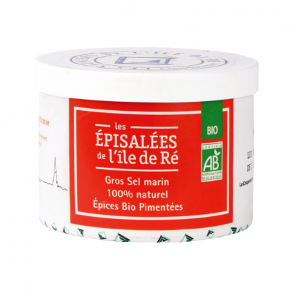 Gros sel aux épices bio pimentées - Pot de 150g