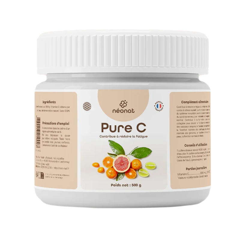 Pure C - Vitamine C naturelle en poudre - 500g