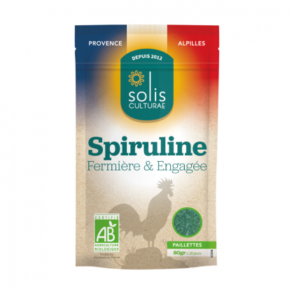 Spiruline bio en paillettes - Origine France - 80g