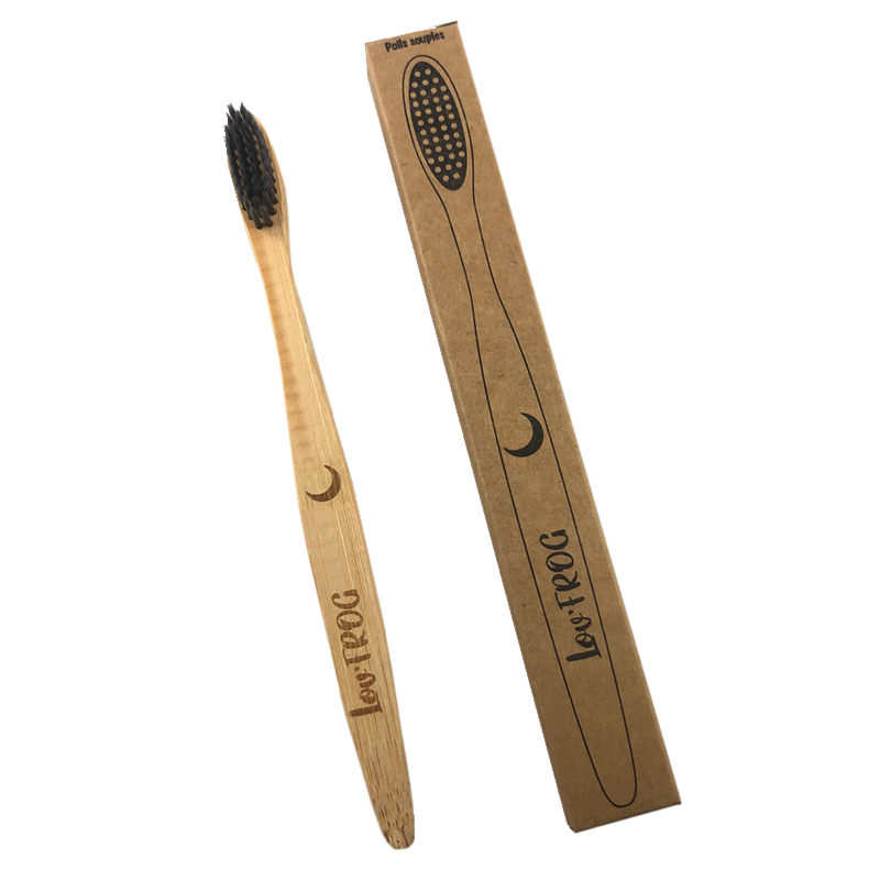 Brosse à dents souple en bambou pour adulte - Lune