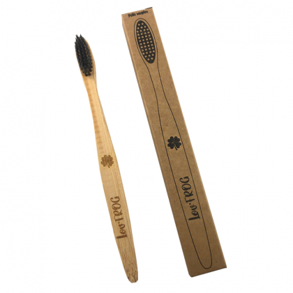 Brosse à dents souple en bambou pour adulte - Trèfle