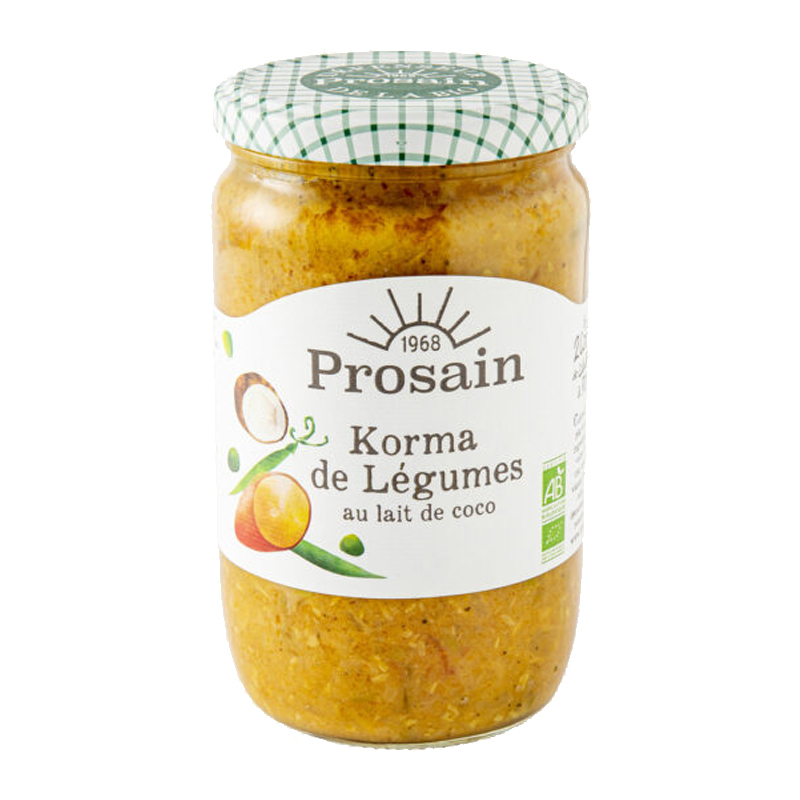 Korma de légumes bio au lait de coco - 680g Korma de légumes bio au lait de coco - 680g