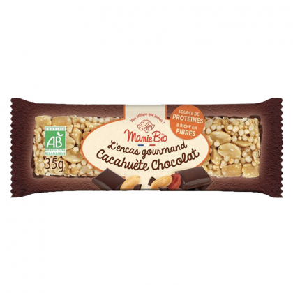 Barre bio cacahuète et chocolat - 35g
