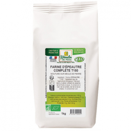 Farine d'épeautre complète T150 - 1kg