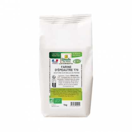 Farine d'épeautre blanche T70 - 1kg