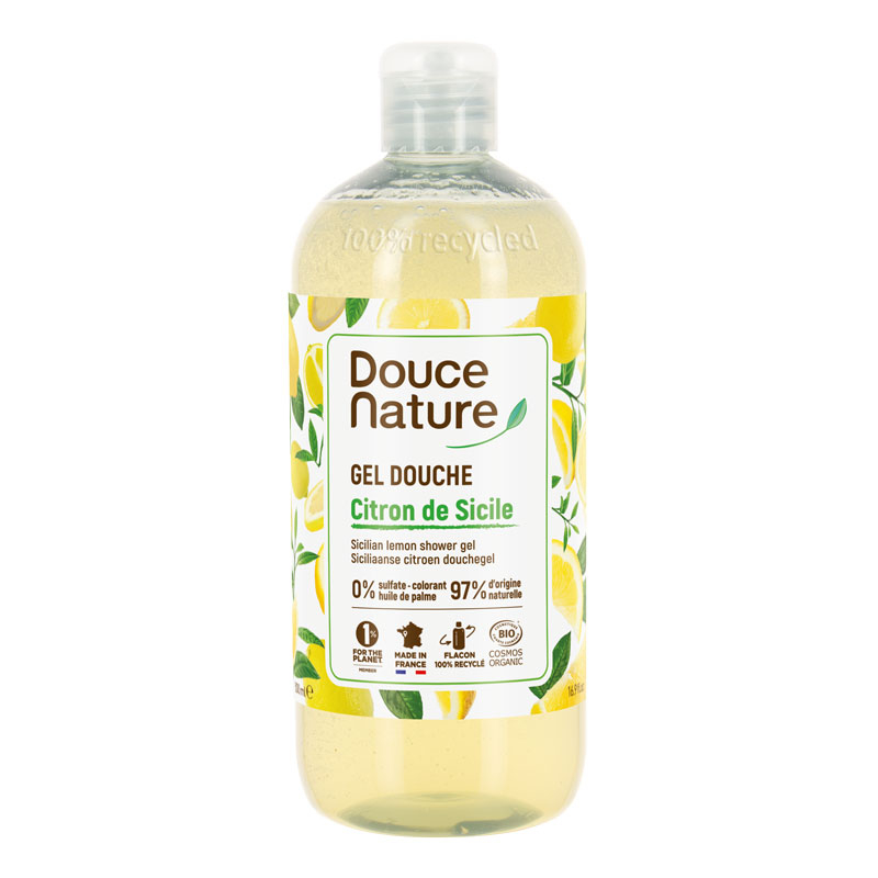 Gel douche bio au citron de Sicile - 500ml