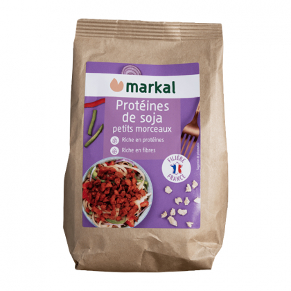 Protéine de soja texturé bio, petits morceaux - 175g