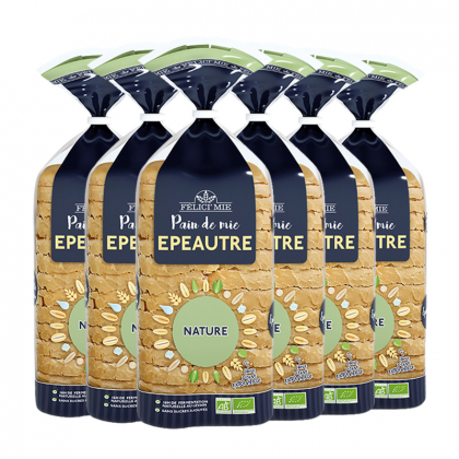 Pain de mie bio à l’épeautre nature - Lot de 6x400g
