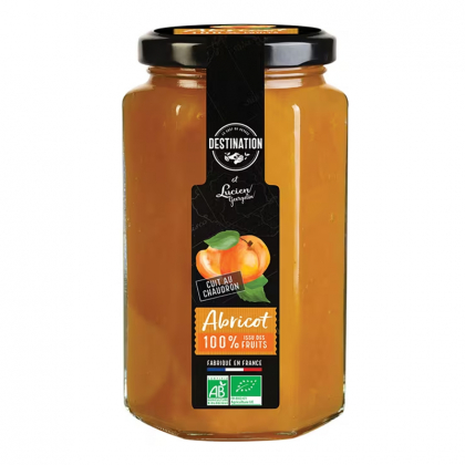 Confiture d'abricots bio 100% fruits - 300g