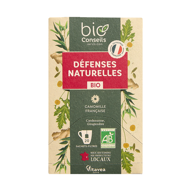 Infusion bio - Défenses naturelles - Boite de 20 sachets