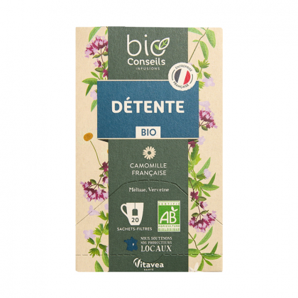 Infusion bio - Détente - Boite de 20 sachets