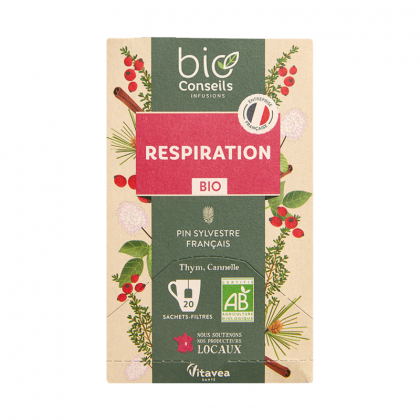 Infusion bio - Respiration - Boite de 20 sachets