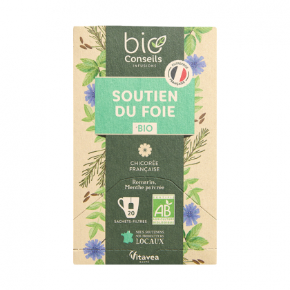 Infusion bio - Soutien du foie - Boite de 20 sachets