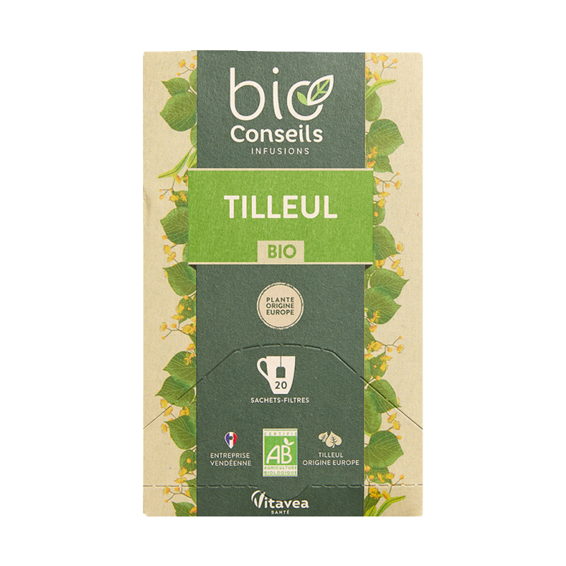 Infusion bio - Tilleul - Boite de 20 sachets