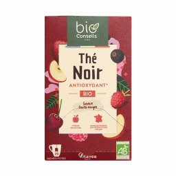 Thé noir bio aux fruits rouges - Boite de 20 sachets