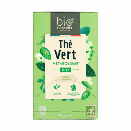 Thé vert bio aux 3 menthes - Boite de 20 sachets
